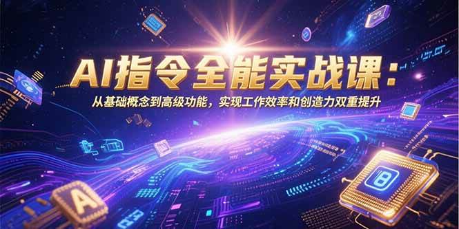 （15455期）AI指令全能实战课：从基础概念到高级功能，实现工作效率和创造力双重提升-驿想项目网