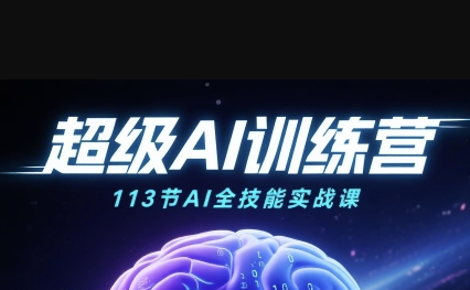 超级AI视频：绘画、带货、职场全场景113节通关课，解锁AI无限可能，开启精彩AI之旅-驿想项目网