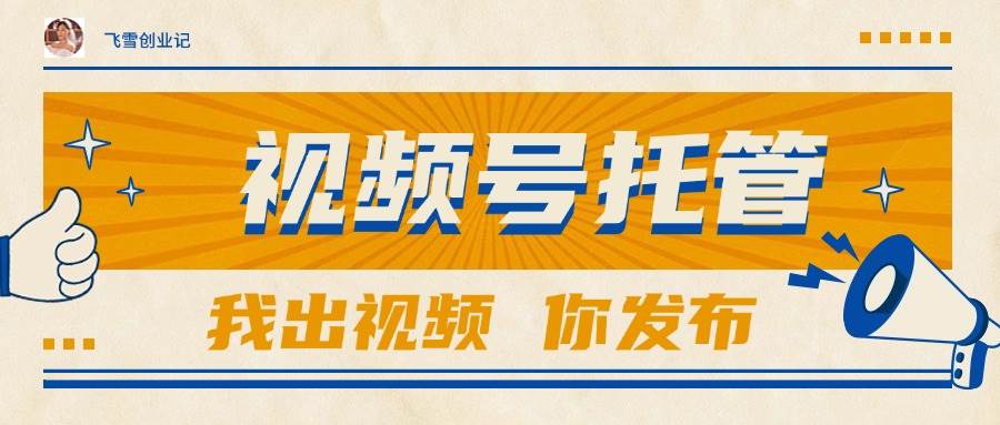 （15033期）【视频号托管 】团队提供视频，你出账号，最高躺赚1W+-驿想项目网