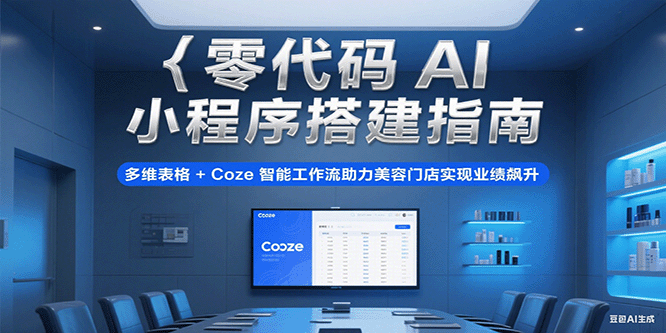 零代码AI小程序搭建指南，多维表格+Coze智能工作流助力美容门店实现业绩飙升-驿想项目网