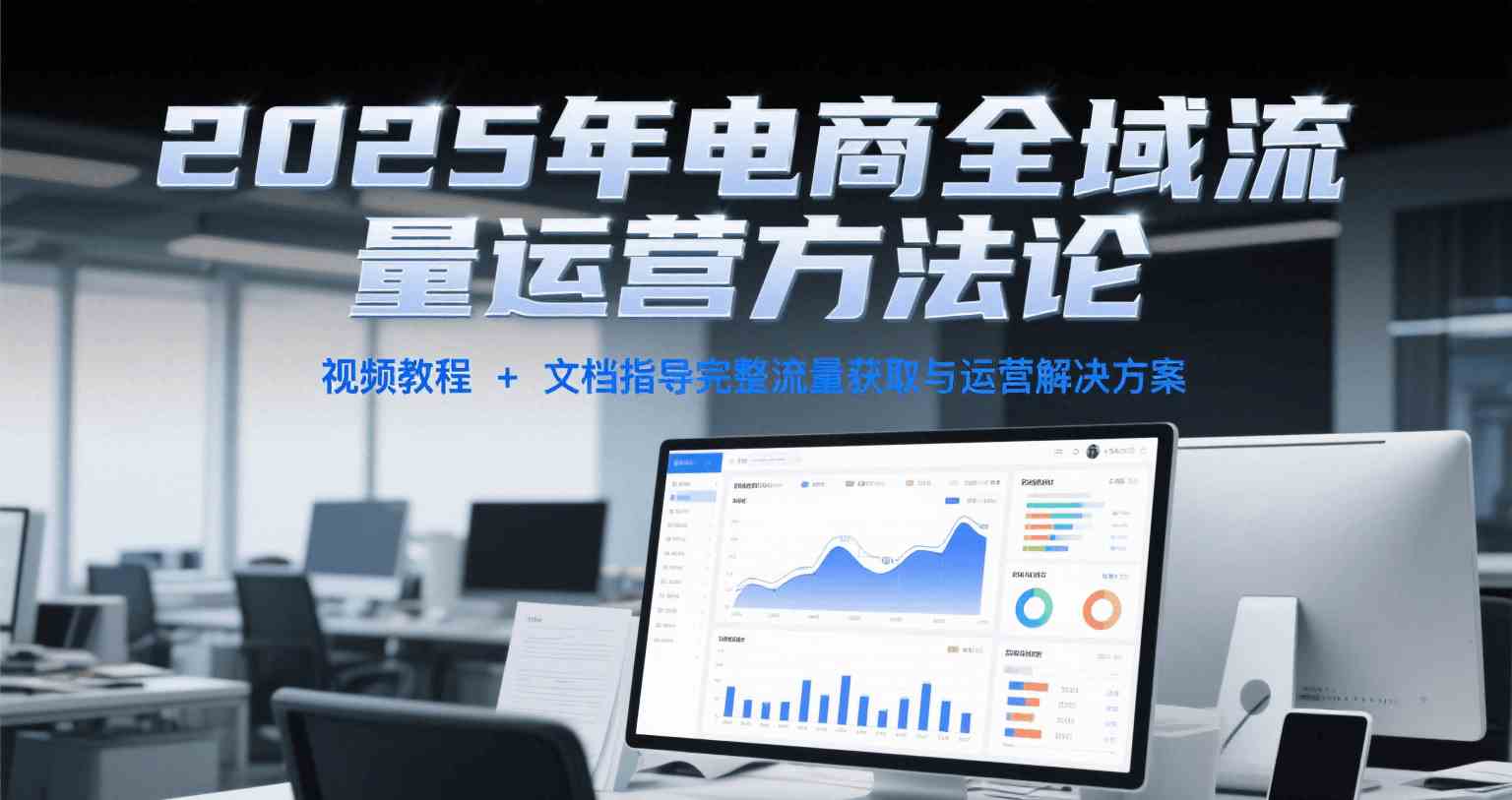 2025年电商全域流量运营方法论，视频教程+文档指导完整流量获取与运营解决方案-驿想项目网