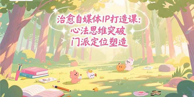 （15464期）治愈自媒体IP打造课：心法思维突破，门派定位塑造，商业闭环搭建-驿想项目网