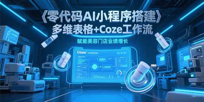 （15239期）零代码AI小程序搭建，多维表格+Coze工作流，赋能美容门店业绩增长-驿想项目网