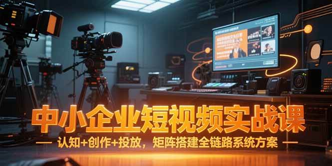 （15249期）中小企业短视频实战课，认知+创作+投放，矩阵搭建全链路系统方案-驿想项目网
