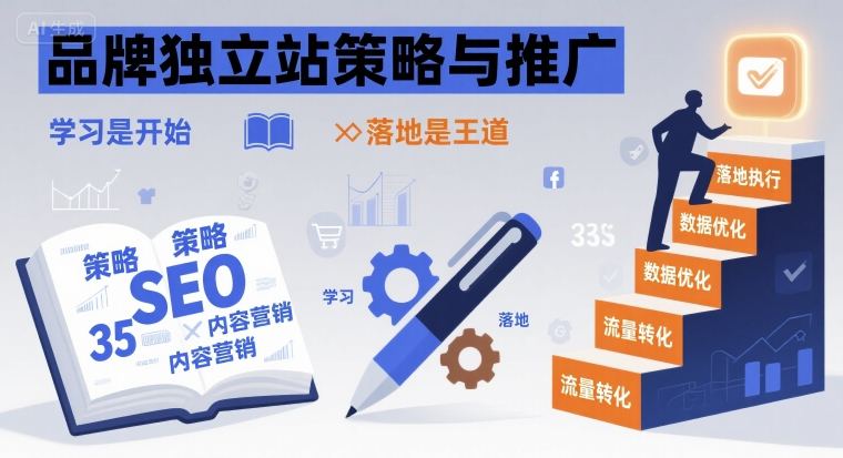品牌独立站策略与推广，学习是开始，落地是王道-驿想项目网