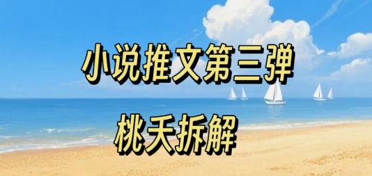 小说推文项目操作全流程第三弹，0粉就能做，门槛低非常适合新手-驿想项目网