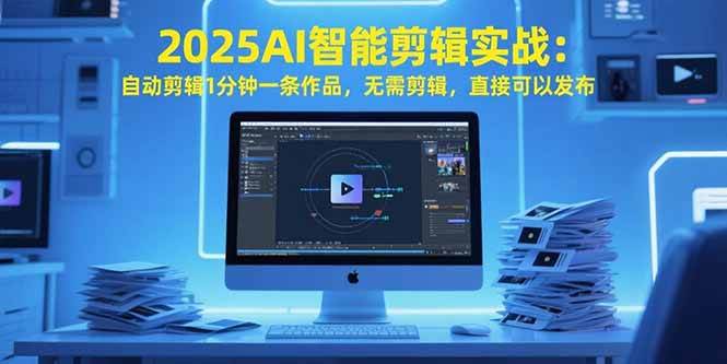 （15504期）2025AI智能剪辑实战：自动剪辑1分钟一条作品，无需剪辑，直接可以发布-驿想项目网