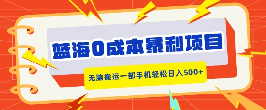 蓝海0成本暴利项目，小红书卖合同模板，无脑搬运一部手机轻松日入5张-驿想项目网