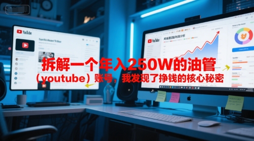 付费文章：拆解一个年入250W的油管（youtube）账号，我发现了挣钱的核心秘密-驿想项目网