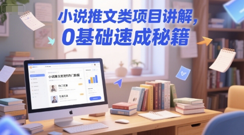 小说推文类项目讲解，0 基础速成秘籍-驿想项目网