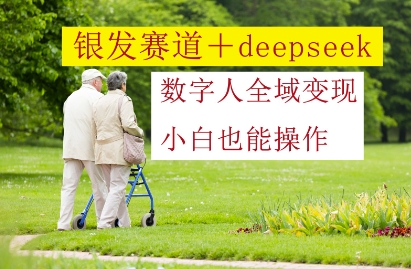银发赛道+deepseek数字人全域变现，小白也能操作-驿想项目网