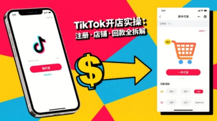 TikTok从开店到投流的进阶课，从基础实操到高阶技巧一网打尽-驿想项目网