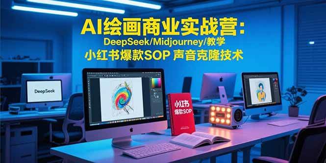 （15460期）AI绘画商业实战营：DeepSeek/Midjourney/教学 小红书爆款SOP 声音克隆技术-驿想项目网