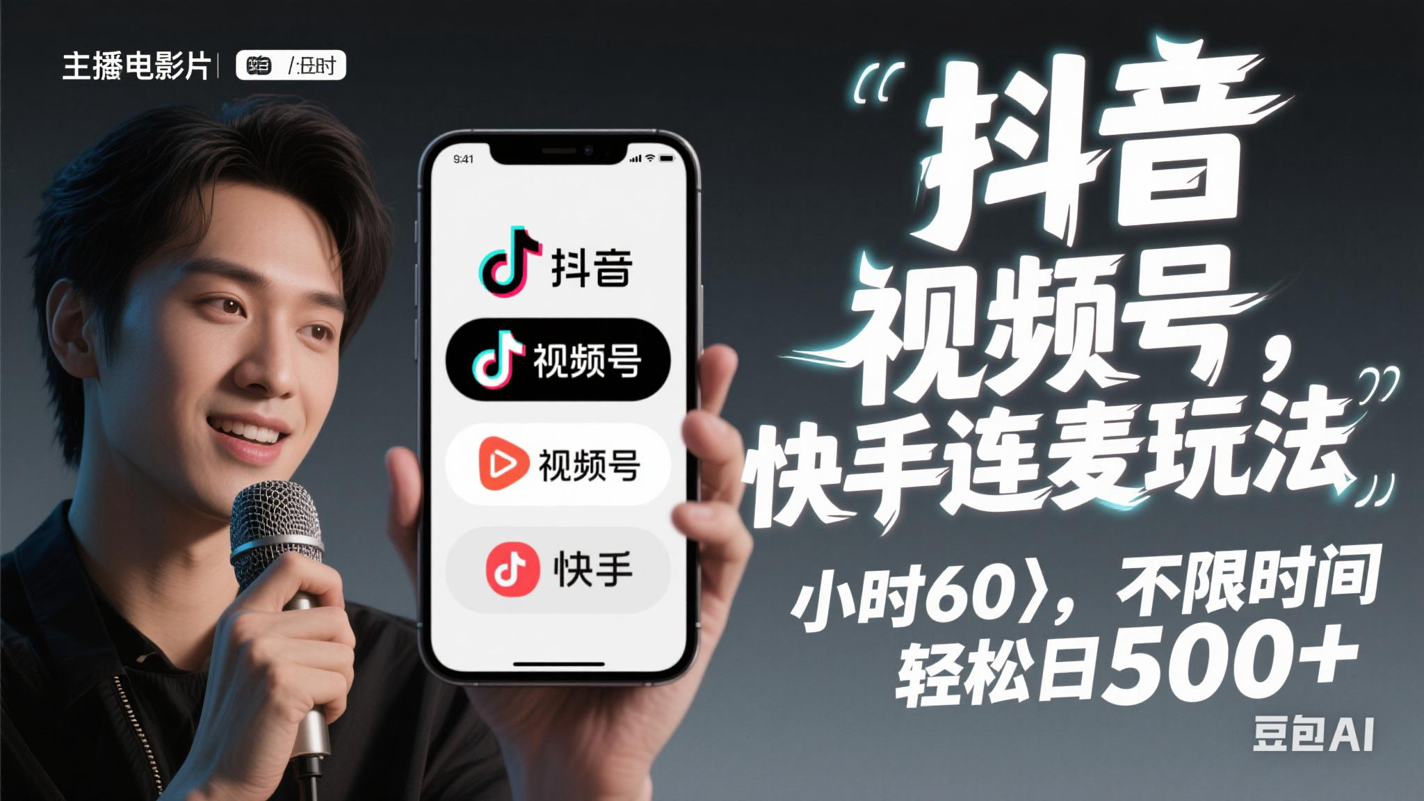 （14899期）抖音，快手，视频号无脑连麦玩法！快速入门，单日稳冲1000+-驿想项目网