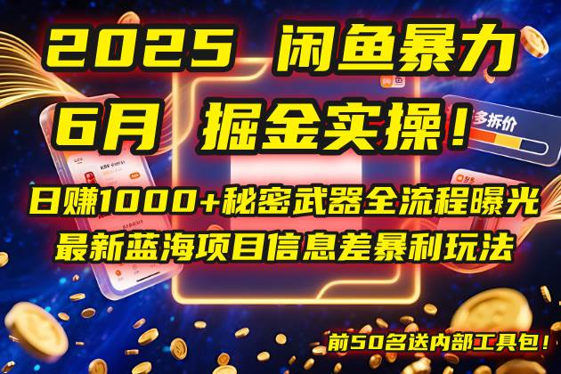 （14964期）2025闲鱼暴力掘金实操！日赚1000+秘密武器全流程曝光，最新蓝海项目信…-驿想项目网
