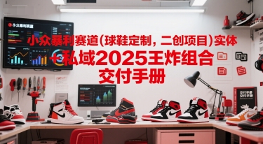 小众暴利赛道(球鞋定制，二创项目)实体+私域2025王炸组合 交付手册-驿想项目网