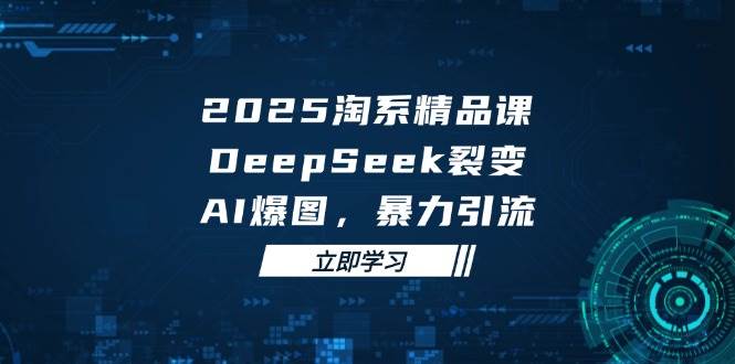（14639期）2025 淘系精品课，DeepSeek 裂变，AI 爆图，暴力引流-驿想项目网