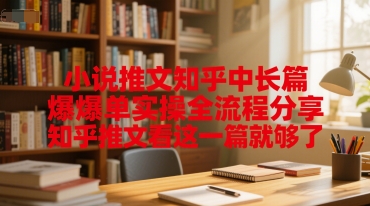 小说推文知乎中长篇爆单实操全流程分享，知乎推文看这一篇就够了-驿想项目网