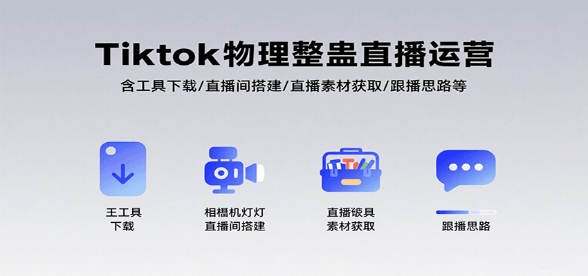 Tiktok物理整蛊直播运营，包含工具下载/直播间搭建/直播素材获取/跟播思路等-驿想项目网