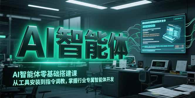 （15257期）AI智能体零基础搭建课，从工具安装到指令调教，掌握行业专属智能体开发…-驿想项目网