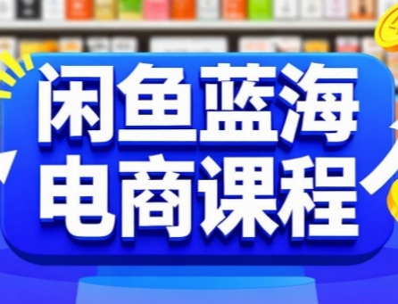 闲鱼蓝海电商课程，手把手助你快速上手，轻松实现闲鱼稳定盈利-驿想项目网