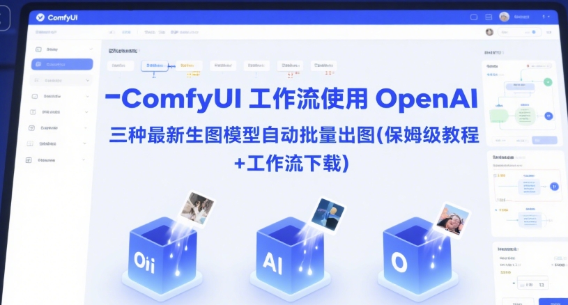 ComfyUI 工作流使用 OpenAI 三种最新生图模型自动批量出图(保姆级教程+工作流下载)-驿想项目网