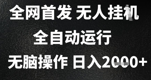 2025首发无人挂G项目，日入2k+，全自动运行，无脑操作，长期稳定 小白可玩【揭秘】-驿想项目网