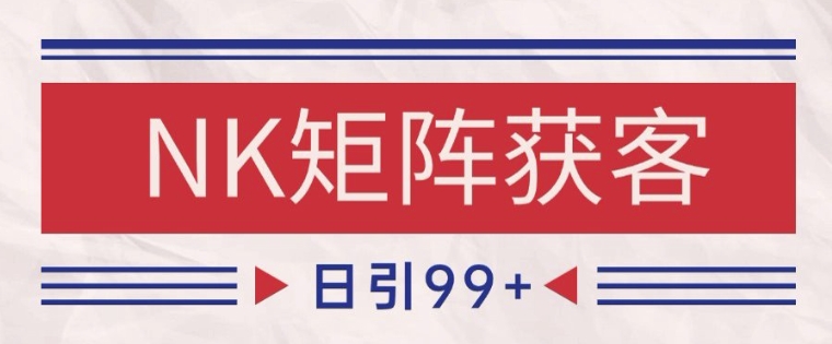 小红书某音NK赛道引流获客 自热矩阵日引200+【揭秘】-驿想项目网