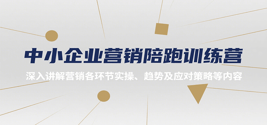 中小企业营销陪跑训练营，深入讲解营销各环节实操、趋势及应对策略等内容-驿想项目网