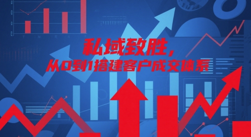 私域致胜，从0到1搭建客户成交体系-驿想项目网