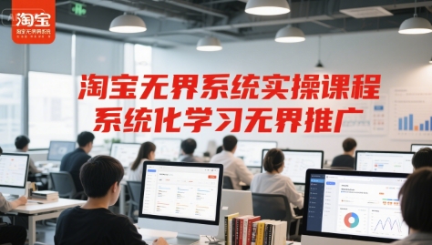 淘宝无界系统实操课程，系统化学习无界推广-驿想项目网