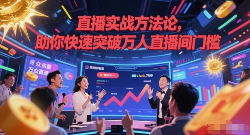 直播实战方法论，助你快速突破万人直播间门槛-驿想项目网
