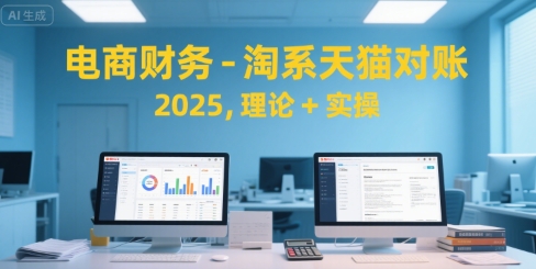 电商财务-淘系天猫对账2025，理论+实操-驿想项目网