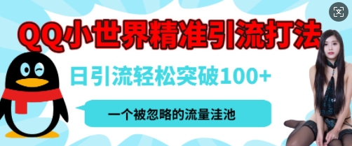 QQ私域引流平台，流量年轻且巨大，实操单日引流100+创业粉，月精准变现1W+-驿想项目网
