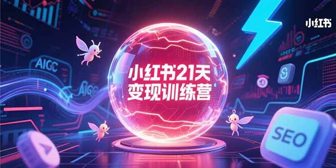 （15328期）小红书21天变现训练营，AIGC工具高效应用，SEO优化核心技巧-驿想项目网