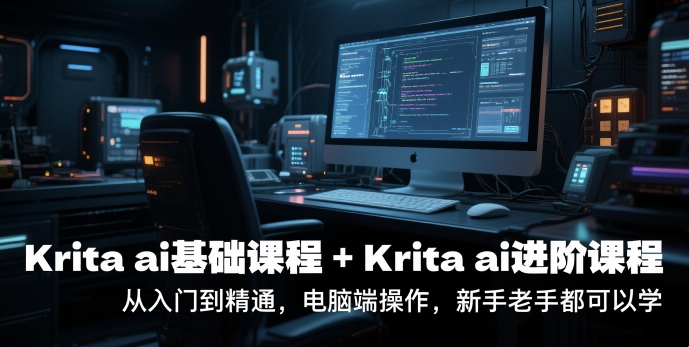krita ai基础课程+Krita ai进阶课程，从入门到精通，电脑端操作，新手老手都可以学-驿想项目网