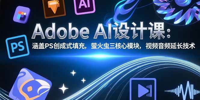 （15469期）Adobe AI设计课：涵盖PS创成式填充，萤火虫三核心模块，视频音频延长技术-驿想项目网