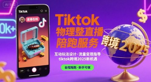 Tiktok物理整蛊直播陪跑服务-tiktok跨境2025-驿想项目网