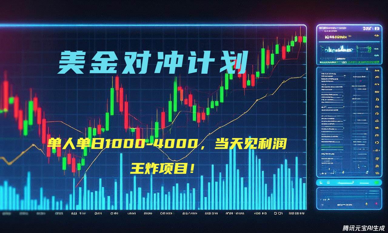 （15333期）2025年最暴力项目“美金先登计划”最新最强对冲战法，每日实际收益1K-4K-驿想项目网