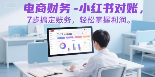 电商财务-小红书对账，7步搞定账务，轻松掌握利润-驿想项目网