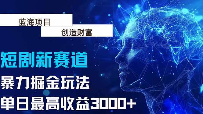 （15438期）抖音新赛道，暴力掘金玩法，单日收益最高3000+-驿想项目网