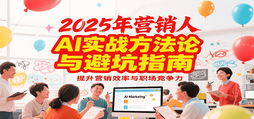 2025年营销实战方法论与避坑指南，利用AI提升营销效率与职场竞争力-驿想项目网