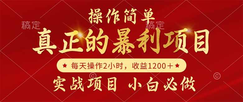 （14978期）真正的暴利项目，操作简单，每天收益1200＋，自己做老板-驿想项目网