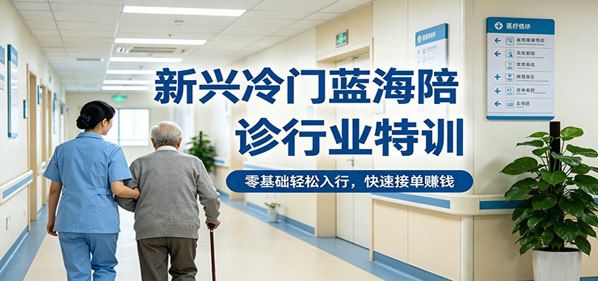 新兴冷门蓝海陪诊行业特训，零基础轻松入行，快速接单赚钱-驿想项目网