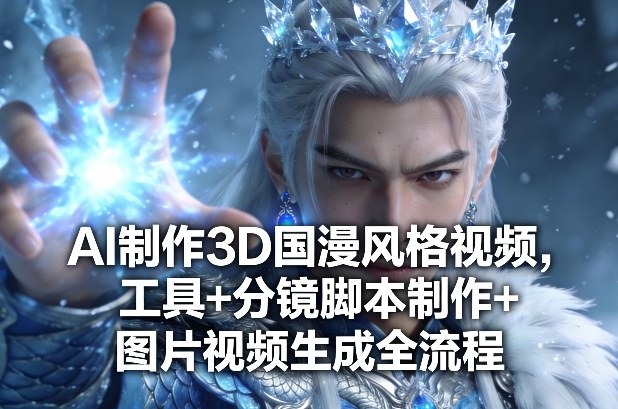 AI制作3D国漫风格视频，工具+分镜脚本制作+图片视频生成全流程-驿想项目网