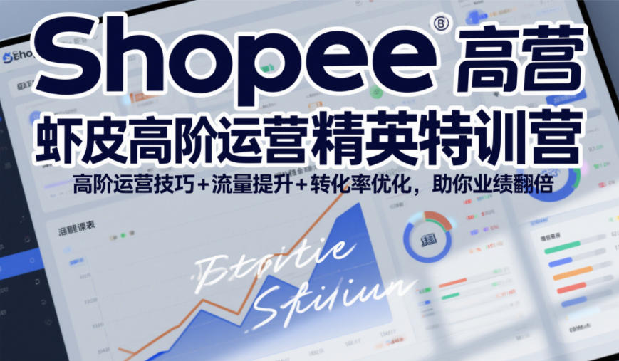 Shopee虾皮高阶运营精英特训营,高阶运营技巧+流量提升+转化率优化,助你业绩翻倍(更新26年9月)-驿想项目网
