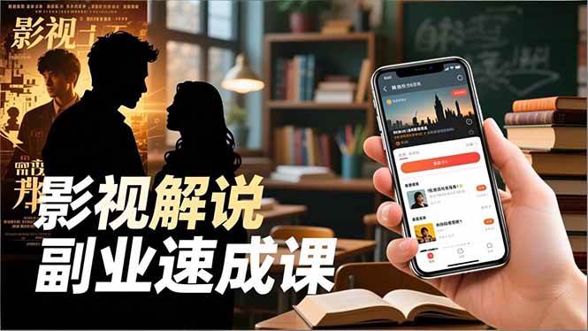 (16740期)Tk影视解说副业速成课,软件安装、全流程实操、爆款预设,新手两周变现-驿想项目网
