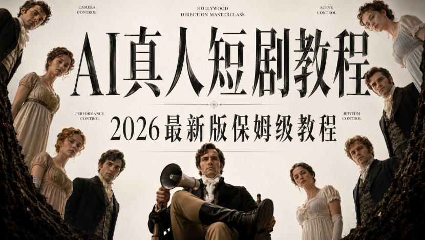 AI真人短剧制作全流程,AI视频大佬专为零基础研制的AI短剧教程,保姆级教程,新手一学就会!-驿想项目网