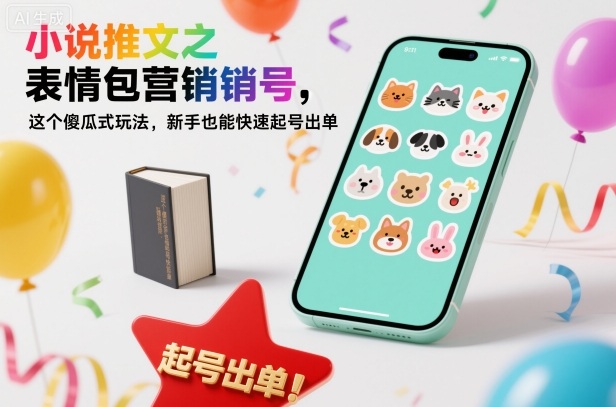 小说推文之表情包营销号,这个傻瓜式玩法,新手也能快速起号出单-驿想项目网