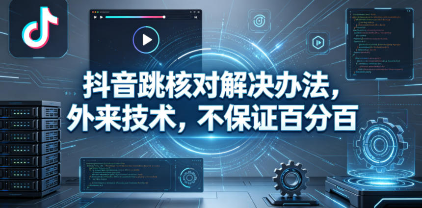 抖音跳核对解决办法，外来技术，不保证百分百-驿想项目网
